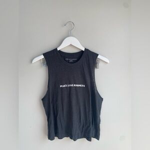 Spiritual Gangster Black All seeing eye “Peace Love Kindness' Muscle Tee